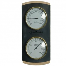 Термогигрометр классик вертик. с нерж накладкой