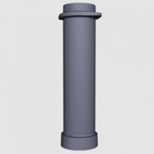Чугунная нижняя труба для шибера (м/п, м/м) ИСКАНДЕР 115/500