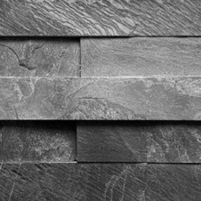 Панель из натурального камня Сланец черный 600х150 мм (0,63кв.м.)