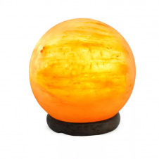 Декоративно-обработанная соляная лампа в комплекте Сфера 2-3 кг