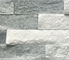 Плитка из натурального камня Кварцит бело-серый 600х150 мм (0,63 м2)