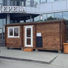 Баня дачная из минибруса мобильная 2,4х6 без моечного отделения