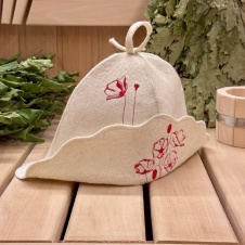 Шляпа "Маки", войлок