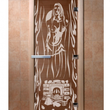 Дверь DoorWood "Горячий пар" (бронза) 190х70