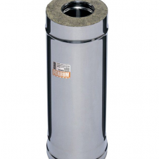 Дымоход 0,5м (430/0,8 мм) Ф115 (уп.4 шт.) Ferrum