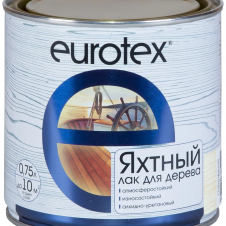 Лак яхтный полуматовый Eurotex 0,75 л