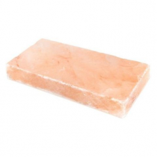 Плитка из гималайской розовой соли 20*10*2,5 см. с натуральной стороной 